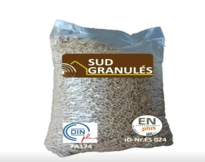 Pellets de bois ENplus A1 & DINplus 1050 kg – Occitanie, > 5 kWh/kg, 70 sacs