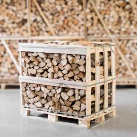 Bois de chauffage charme séché en chambre, 25 cm – demi-palette 450 kg