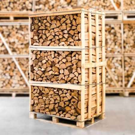 Bois de chauffage chêne séché en chambre 30-33 cm – palette entière 850 kg