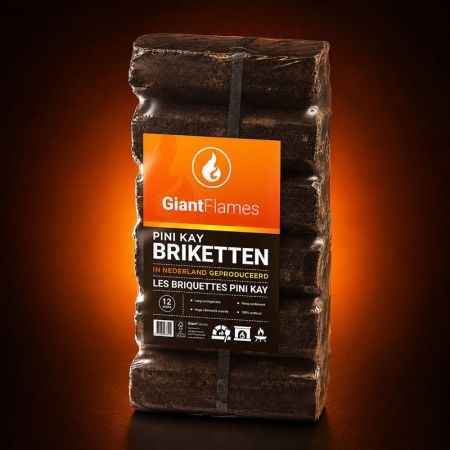 Briquettes Pini Kay 480 kg – demi-palette, 48 sacs de 10 kg