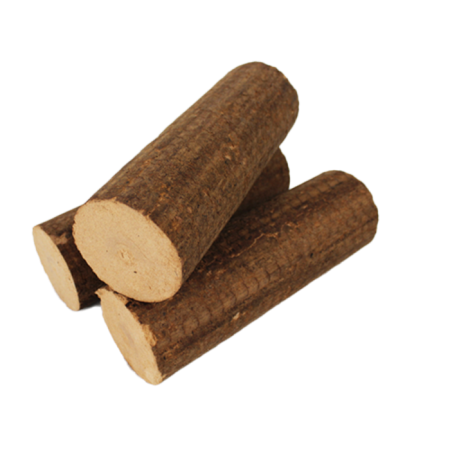 Briquettes de hêtre rondes, demi-palette 480 kg – 48 paquets de 10 kg
