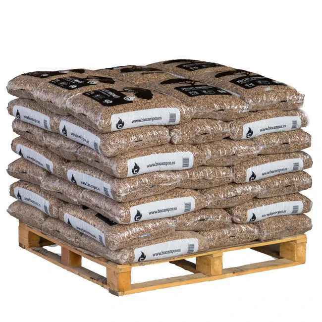 Pellets de bois Woods & Fields 630 kg – 42 sacs de 15 kg, écologique