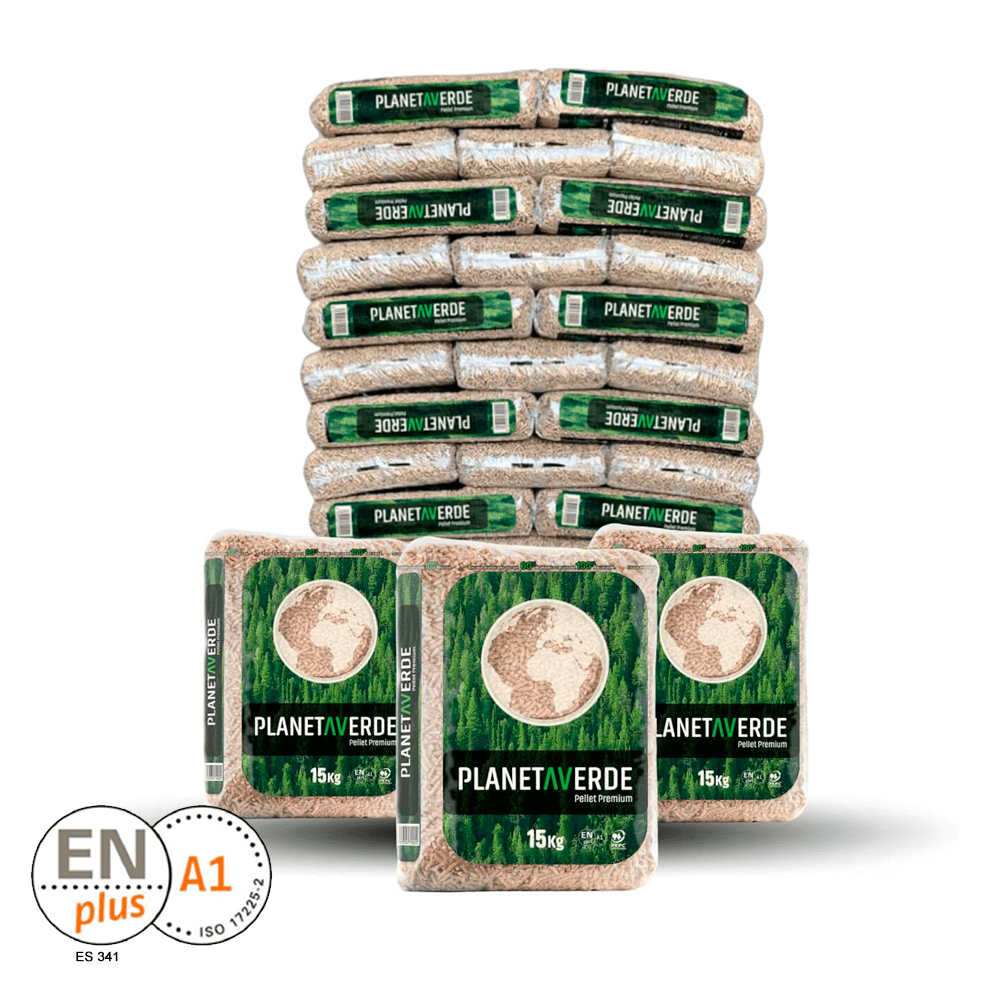 Pellets de bois ENplus A1 & PEFC 1155 kg – 77 sacs de 15 kg, livraison gratuite