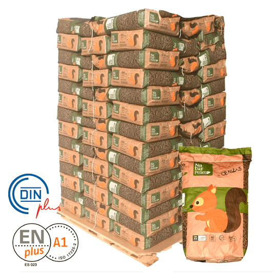 Pellets de bois ENplus A1 & PEFC 1320 kg – 88 sacs de 15 kg, réserve annuelle