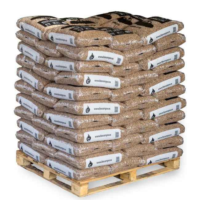 Pellets de bois Woods & Fields 1320 kg – 88 sacs de 15 kg, écologique