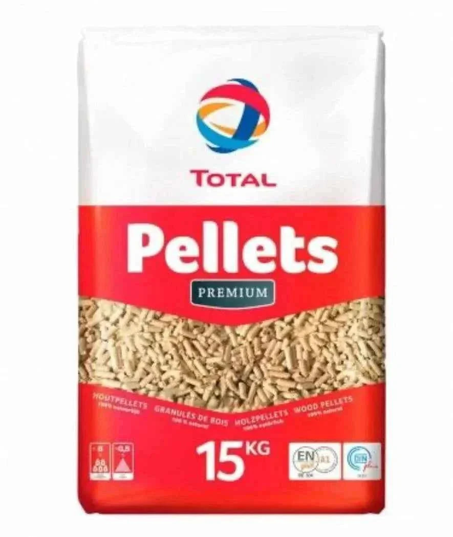 Pellets résineux premium DINplus 990 kg – 66 sacs de 15 kg, 0,5 % de cendres