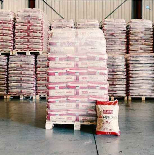Royal Pellet ENplus A1, pellets de bois – 78 sacs de 15 kg, 99 % de résistance mécanique