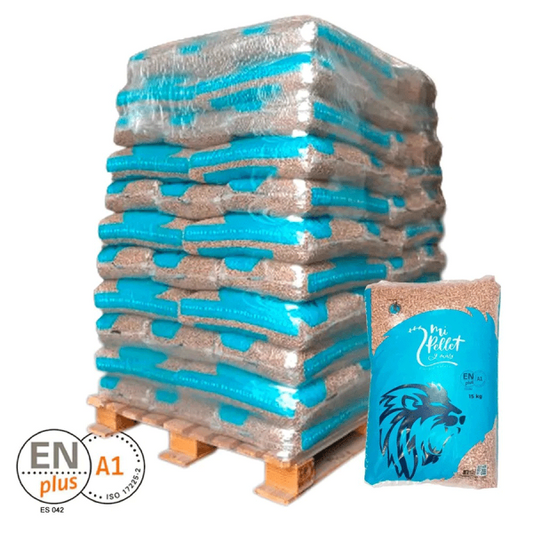 Pellets de pin 100 % écorcé ENplus A1 732 kg – Qualité premium espagnole