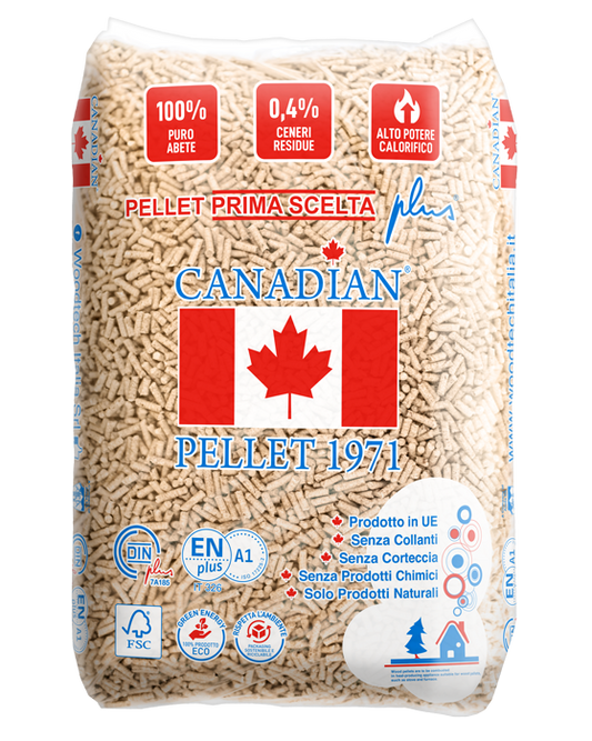 Canadian Pellet 1971 Pellets de bois premium 6 mm – Épicéa & résineux, palette