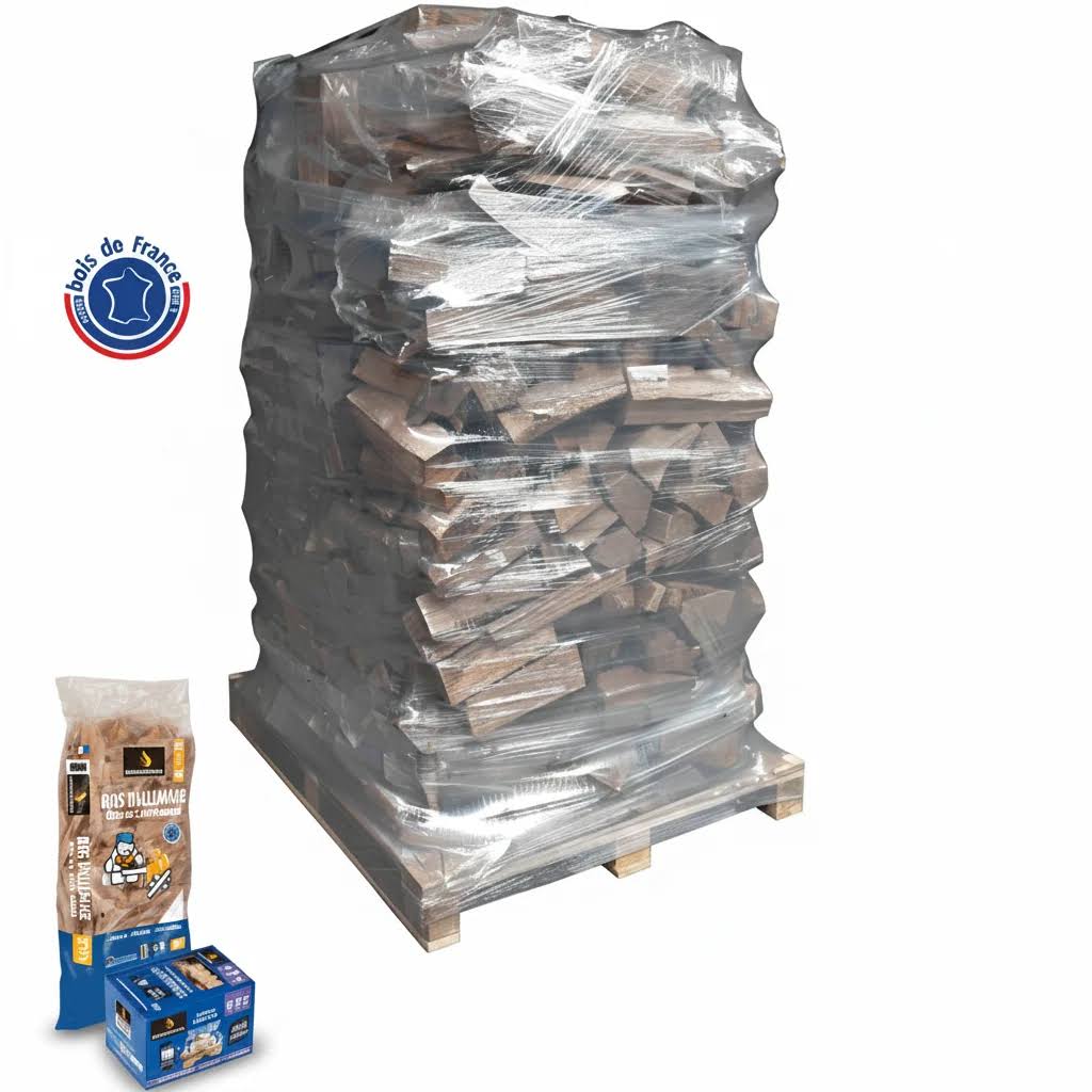 Pack WOODSTOCK – Bois de Chauffage 40 cm + Allumage