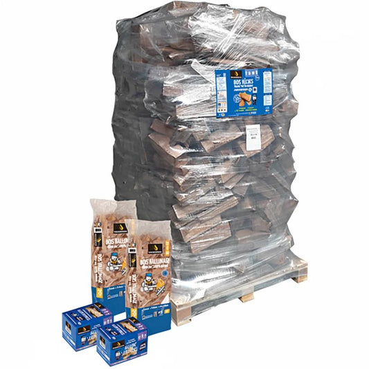 Pack WOODSTOCK – Bois de Chauffage 40 cm + Allumage