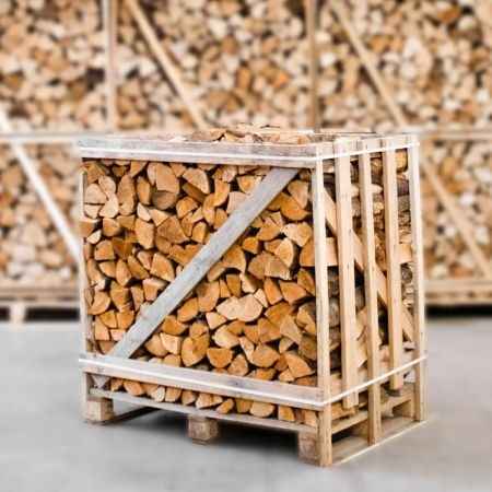 Bois de chauffage aulne séché en chambre 25 cm – demi-palette 350 kg