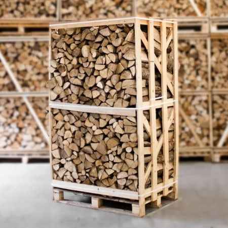 Bois de chauffage frêne séché en chambre 25 cm – palette entière 900 kg