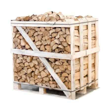 Bois de chauffage bouleau séché en chambre 23-25 cm – demi-palette 375 kg
