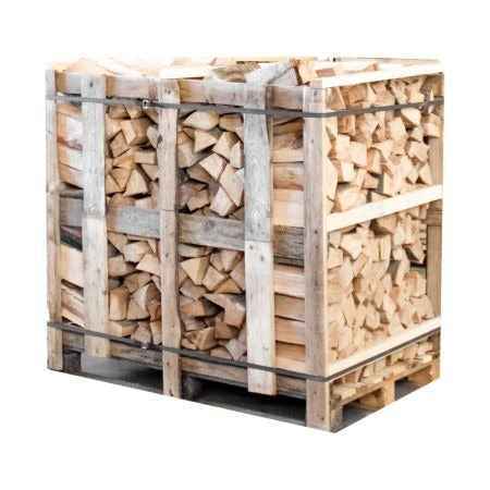 Bois de chauffage hêtre séché en chambre 25 cm – demi-palette 450 kg