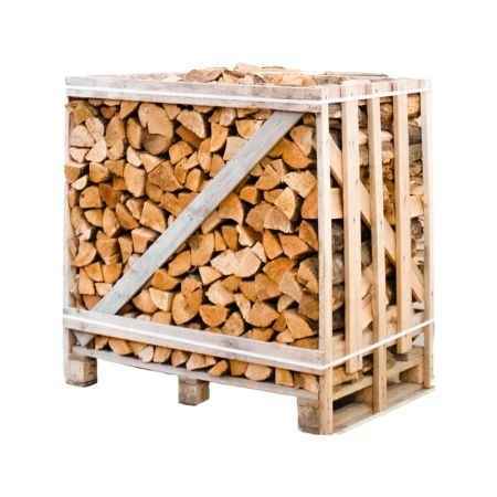 Bois de chauffage aulne séché en chambre 25 cm – demi-palette 350 kg