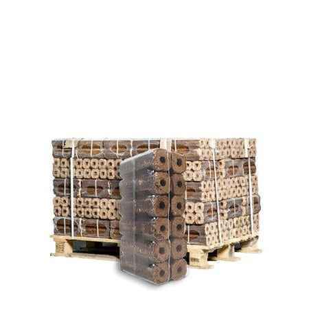 Briquettes Pini Kay 23,5 cm – demi-palette 480 kg, 48 sacs de 10 kg (import)