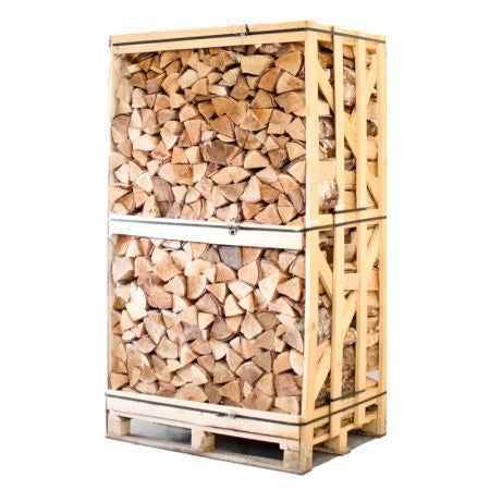 Bois de chauffage bouleau séché en chambre 25 cm – palette entière 800 kg