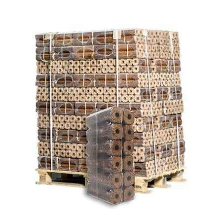 Briquettes Pini Kay 23,5 cm – palette entière 960 kg, 96 sacs de 10 kg (import)