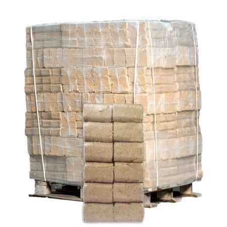 Briquettes RUF, palette entière 960 kg – 96 paquets de 10 kg, FSC