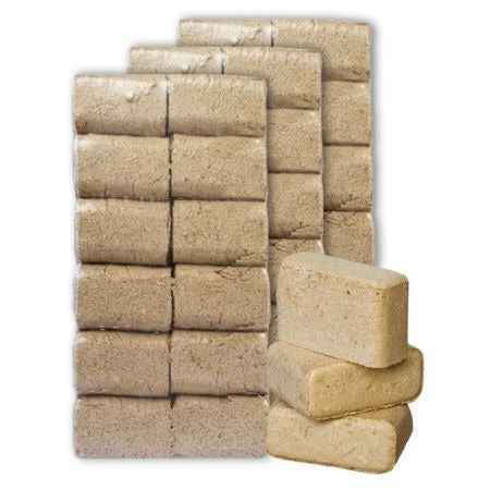 Briquettes RUF, demi-palette 480 kg – 48 paquets de 10 kg, FSC