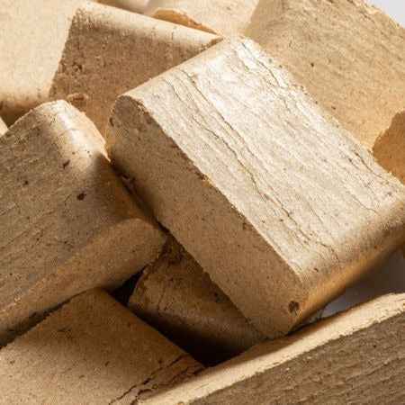 Briquettes RUF, demi-palette 480 kg – 48 paquets de 10 kg, FSC