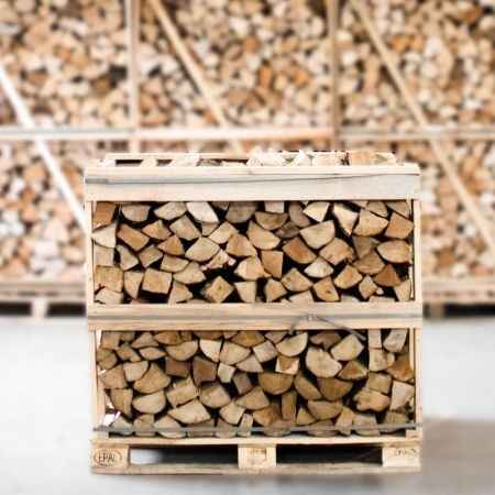 Bois de chauffage charme séché en chambre, 25 cm – demi-palette 450 kg