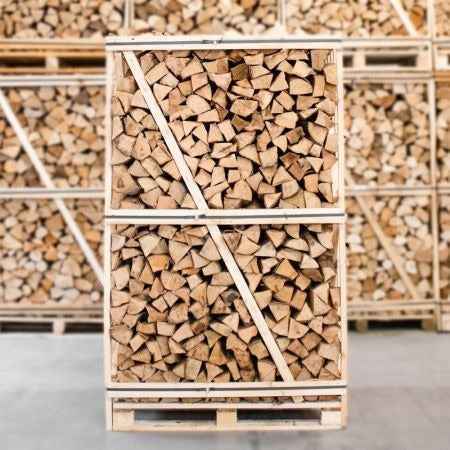 Bois de chauffage hêtre séché en chambre 33 cm – palette entière 900 kg