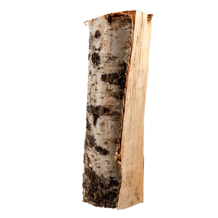 Bois de chauffage bouleau séché en chambre 23-25 cm – demi-palette 375 kg