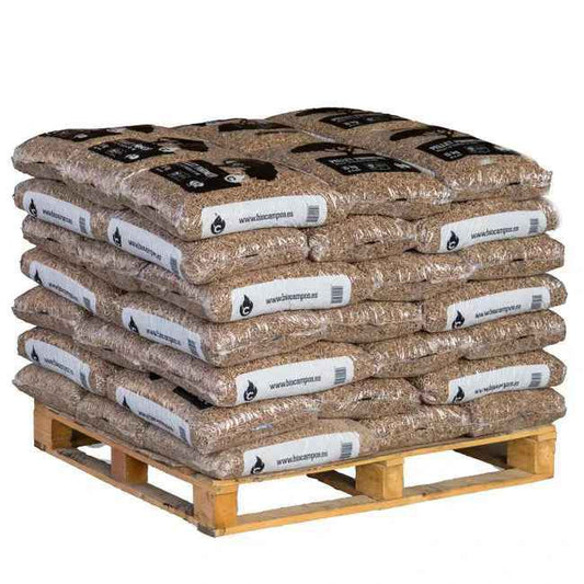 Pellets de bois Woods & Fields 630 kg – 42 sacs de 15 kg, écologique
