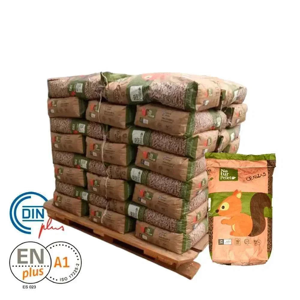 Pellets de bois ENplus A1 & PEFC 525 kg – 35 sacs de 15 kg, petit format