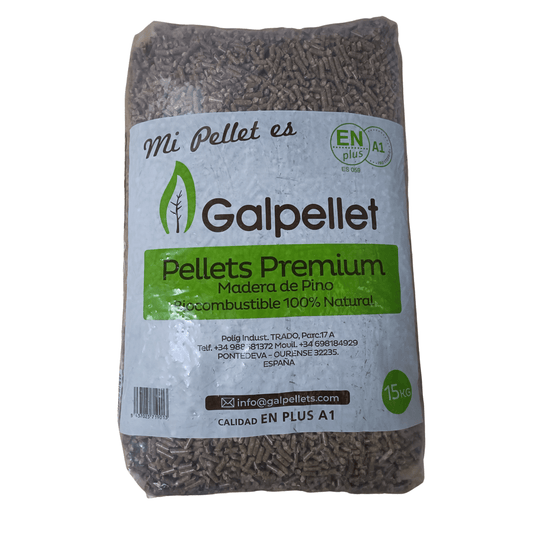 Pellets de bois 100 % pin, palette – 77 sacs de 15 kg, 0,3 % de cendres